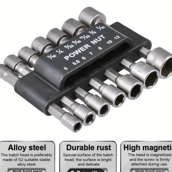 9pcs Metric Socket Set - Picture 3 of 8
